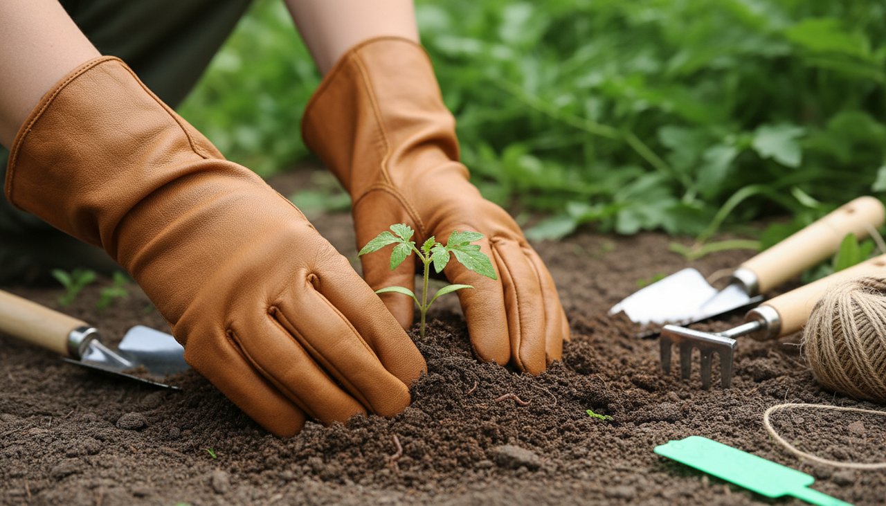 Seedlings poussant dans des pots en terracotta