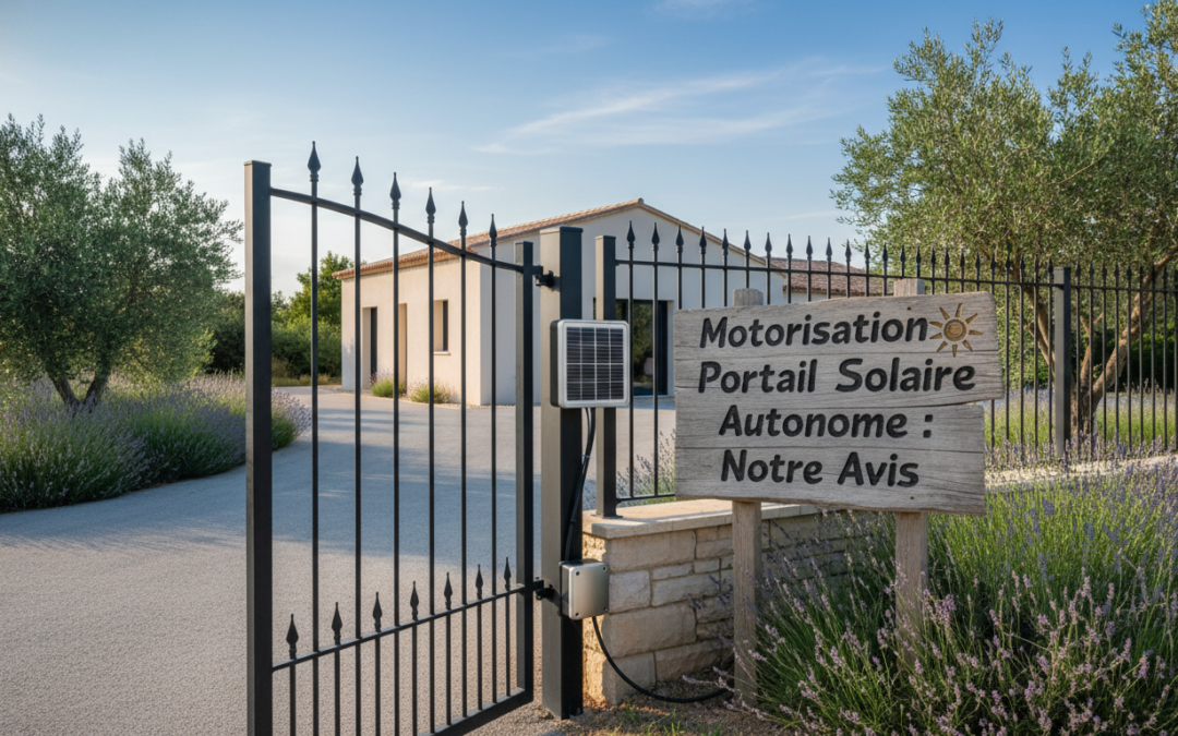 Motorisation portail solaire autonome : avis et comparatif 2026